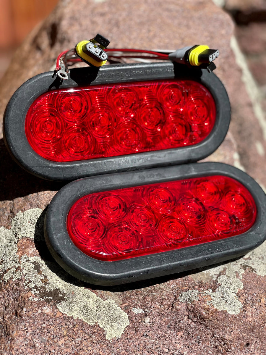 Oval LED Tail Lights (6