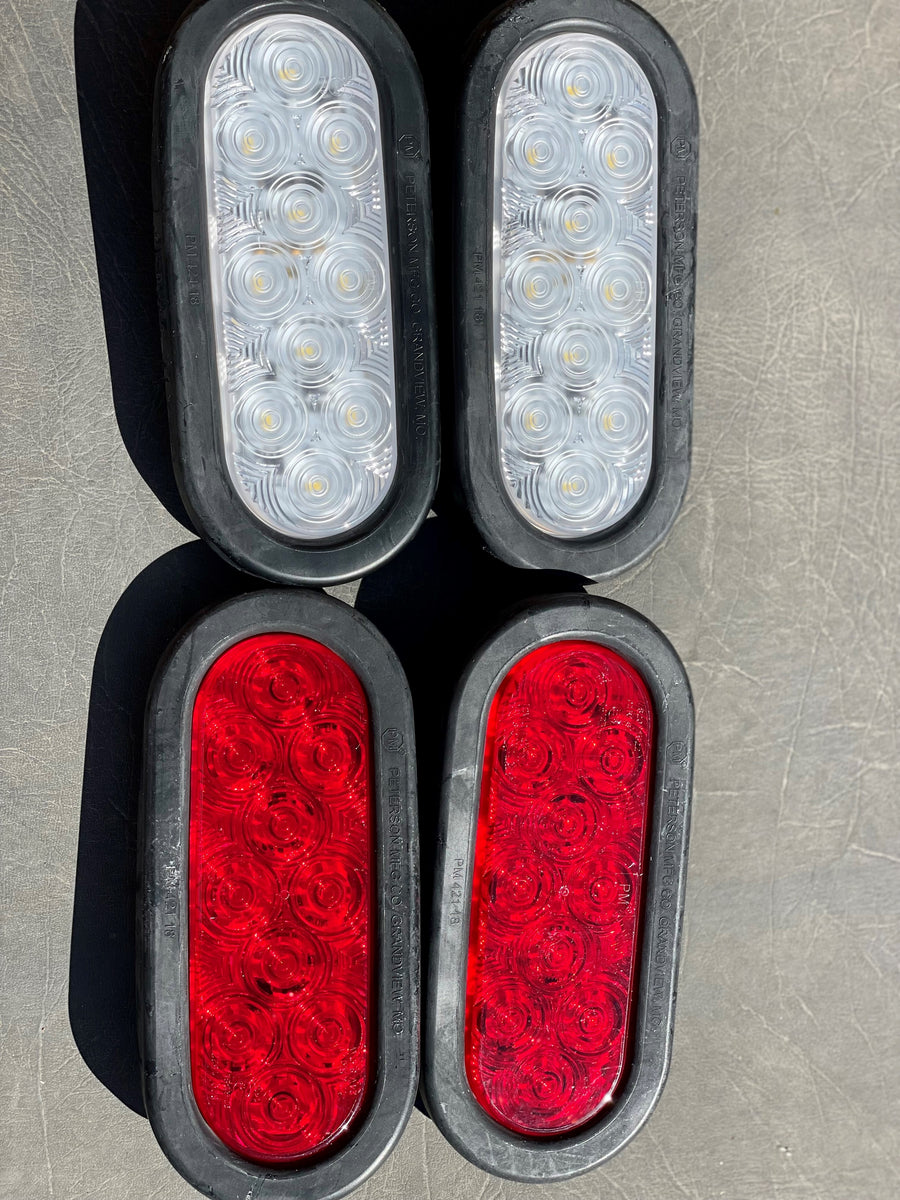 Oval LED Tail Lights (6